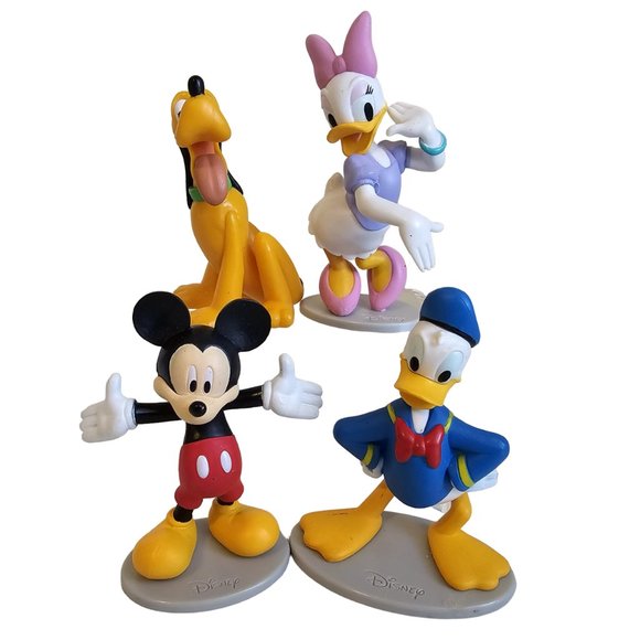 Just Play Disney Mickey Mouse Clubhouse Lot of 4 Figures Cake Topper Pluto Daisy - Picture 1 of 7